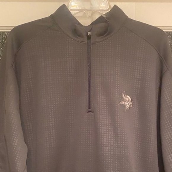 MINNESOTA VIKINGS  Men's Cutter & Buck DryTec Half Zip Pullover - Picture 5 of 16